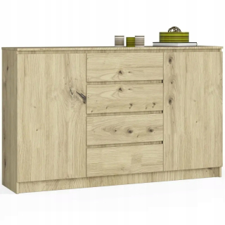 Komoda do študenskej izby - Moderná komoda 160 Youth Oak Artisan