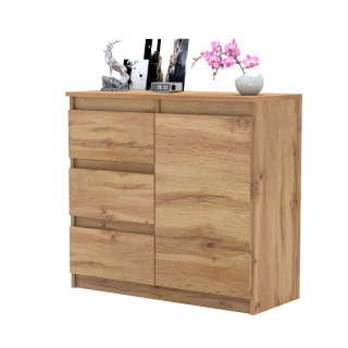 Komoda do spálne - Moderná AGA hrudník s priestranstvom 80 cm výrobcu PL