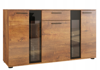 Komoda do obývačky - Moderná komoda Kuba Oak Lefkas 140 cm