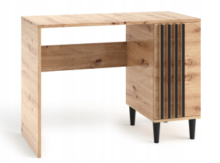 Písací stôl pre mládež - Modern Desk Loft Lamele Oak Artisan Leo 7