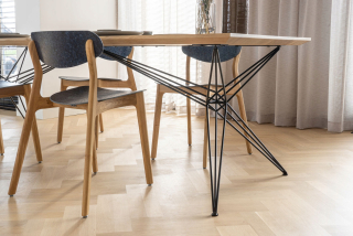 Kuchynský stôl - Moderný dubový stôl Loft pre kuchyňu 100x240