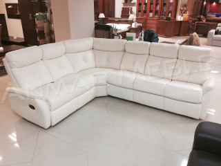 Sedacia súprava - Moderná kožená rohová sedačka, LIMA
