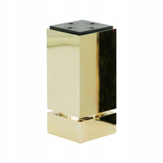 Nábytkové nožičky - Moderný nábytok, zlatý lesk H-100 mm