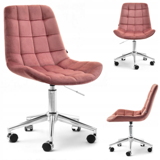 Kancelárske kreslo - Rotačné glamour kreslo elior prášok velor chróm