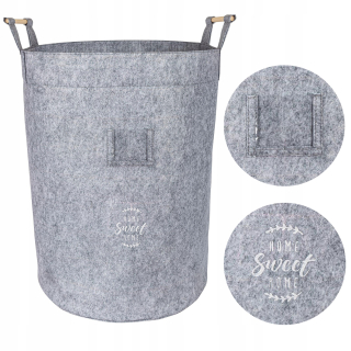 Kôš na bielizeň - Round Felt Basket Cantainer pre bielizeň pre hračky