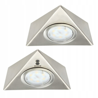 Osvetlenie nábytku - Podzemné svietidlá Trigon 2x LED 24V 230V lampa
