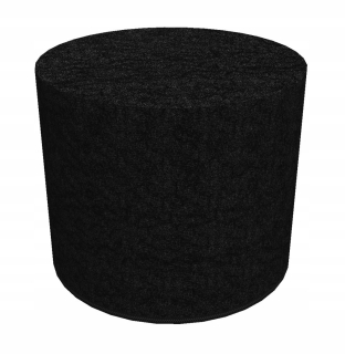 Sedací vak do detskej izby - Okrúhla dekoratívna Pouf - noir