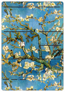 Organizátor antracitov mandľového steny 45x65 cm