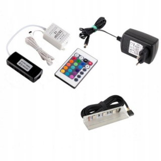 Osvetlenie nábytku - Osvetlenie LED RGB pre sklenené police 1 bod