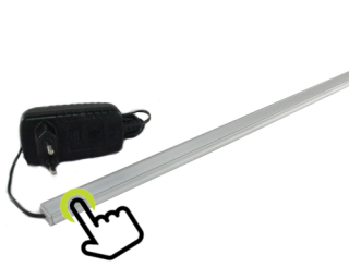 Osvetlenie nábytku - LED podzemné osvetlenie 80 cm pre dotyk
