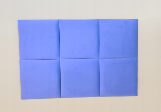 Panel za posteľ - Čalúnené panely nástenné čelo 45 x 45