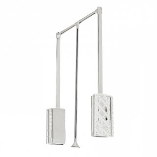Výsuvný vešiak - Pantograf pre hliníkové šatníky 83-115 cm palice
