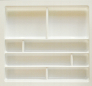Podložka, organizér do zásuvky - Peka 07.4295.bl Scoop II White 600 518 x 474
