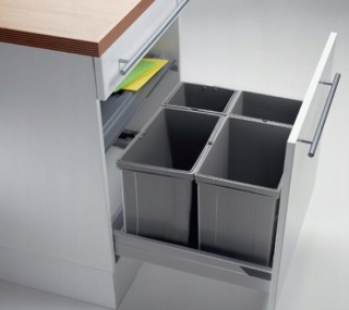Kuchynské zasuvky - PEKA BASKET SORTER GARBAGE PULLBOY VARIO 600 4 EL.