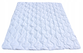 Prikrývka na spanie - Anti -allergické prešívané prešívané 200x220 rokov biele