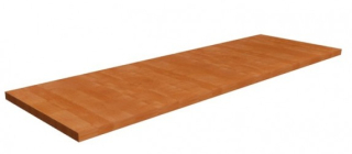 Polica do obývačky - Biela laminátová doska poličky 30 x 120 cm forma
