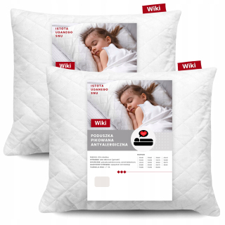 Vankúš na spanie - Vankúš 2x 70x90 anti -allergický prešívaný zips
