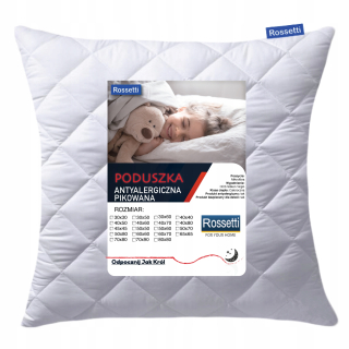 Vankúš na spanie - Anti -allergický vankúš 45x45 prešívaný hrubý a