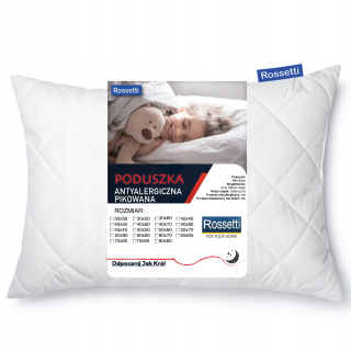 Vankúš na spanie - Anti -allergický vankúš 50x70 prešívaný hrubý a