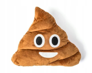Vankúš na spanie - Vankúš Emoka Poop Popo Emotikonka Emoji 35 cm