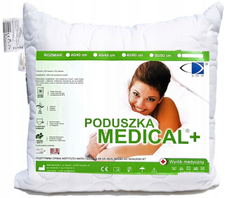 Vankúš na spanie - Jasiek vankúš 40x40 Medical Medical Product 95 ° C