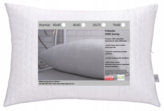 Vankúš na spanie - Anti -allergický prešívaný vankúš 50x70 hrubý zámok