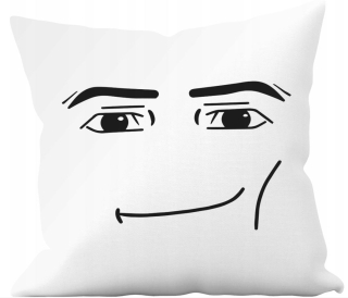 Vankúš na spanie - Vankúš Roblox muž tvár darčekový vtip darček