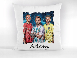 Vankúš na spanie - Trio Messi Neymar Ronaldo vankúš + meno zadarmo