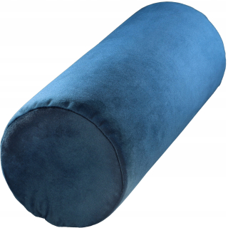 Vankúš na spanie - Valcový valček 40x15 cm ortopedic Velor Navy Blue