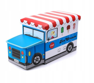 Úložný box pre deti - Drevená polica Tractor 72 Resoraki Hot Wheels Knižnica