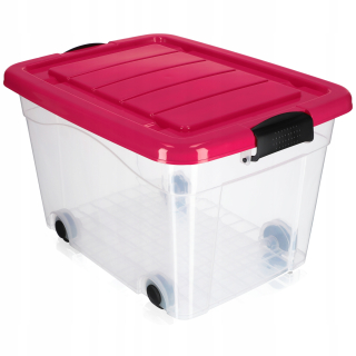 Úložný box pre deti - Hračka na organizátor kontajneru na kolesách 40l