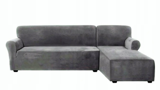 Prikrývka, prehozy na posteľ - Creator roh rohu Velor Gray 90-145 cm
