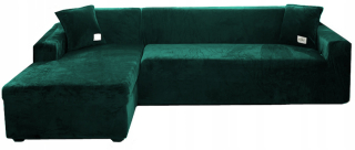Prikrývka, prehozy na posteľ - Tvorca rohová pohovka Velor Green 3 195 - 230