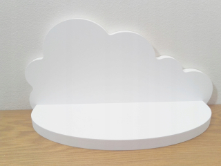 Polica do detskej izby - Cloud Poličky 50 cm drevené rôzne farby