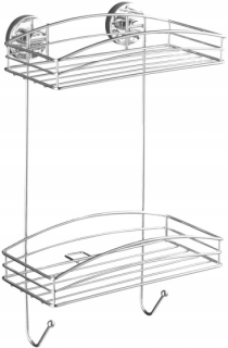 Kúpeľňová polica - Závesný stĺp 120 cm biele kŕmené