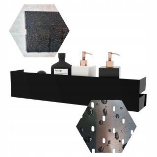 Kúpeľňová polica - Black Loft Case Cosmetics Police