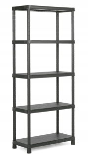 Regál policový - Knižnica Vidaxl, sivá betón, 60x30x210 cm, materiál