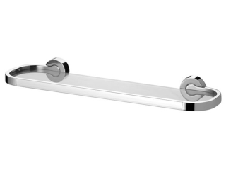Kúpeľňová polica - Poličky pod zrkadlom Ventura Bisk 05305 Chrome / Glass