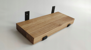 Polica do obývačky - Závesné poličky Oak podkrovie 40 cm naolejované