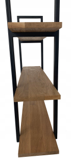 Polica do detskej - Závesné police Loft Drevené kovové 100 x 25 cm