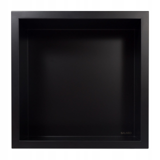 Kúpeľňová polica - Running Poličky 30x30x10 cm čierny blaneo nástenný box