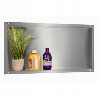 Kúpeľňová polica - Running Poličky 30x60x7 cm inox balnyo nástenné boxy