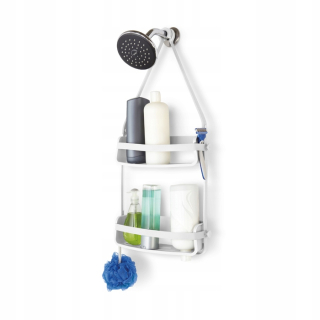 Kúpeľňová polica - Flex sprchová polica Caddy White Umbra