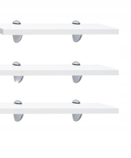 Kúpeľňová polica - Závesná polica stena kúpeľňa 20 cm set 3 ks