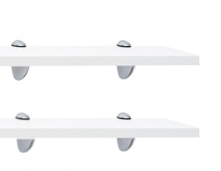 Kúpeľňová polica - Závesná polica stena kúpeľňa 50 cm set 2 ks