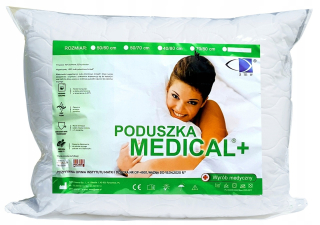 Vankúš na spanie - Poľský lekársky vankúš 70x80 Anti -allergický hrad