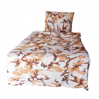 Kompletný set posteľných obliečok - Poľská bavlnená podstielka Camo Desert 140x200