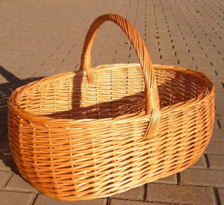 Kôš na bielizeň - Poľský prútený krásny eko-rez pre ovocie, huby