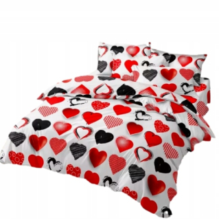 Kompletný set posteľných obliečok - Saténová podstielka 160x200 elegantná 006 160x200