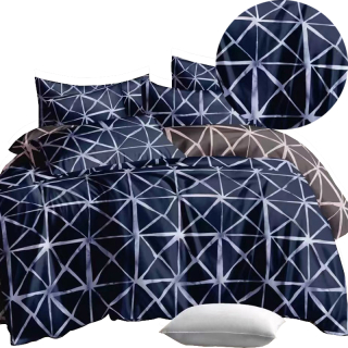 Kompletný set posteľných obliečok - Posteľná bielizeň 160x200 bavlna +2 3D vankúše